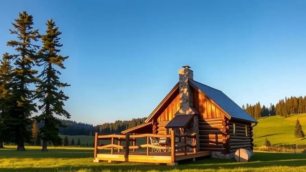 Timmerhus till salu på landet