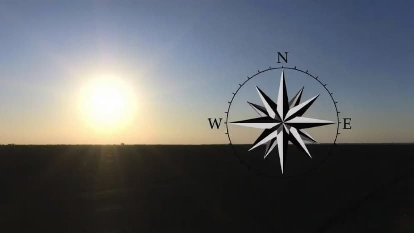 Vilket väderstreck går solen upp